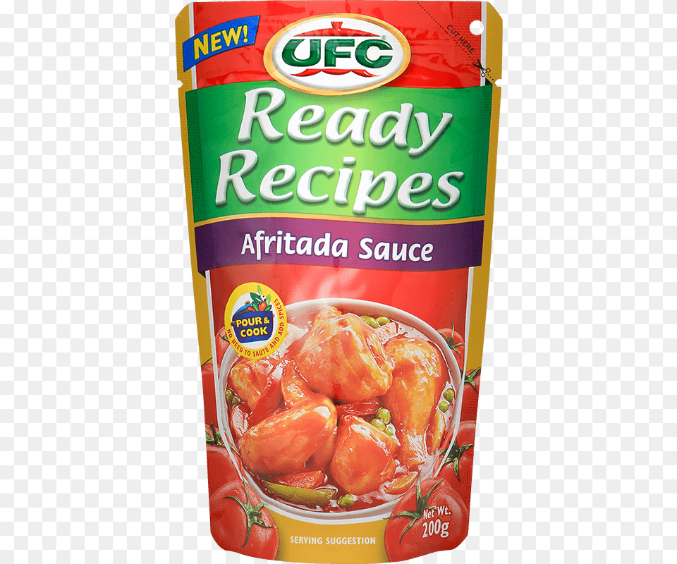 Ufc Tomato Sauce Ready Afritada 200g Del Monte Caldereta Sauce, Aluminium, Curry, Food Free Png