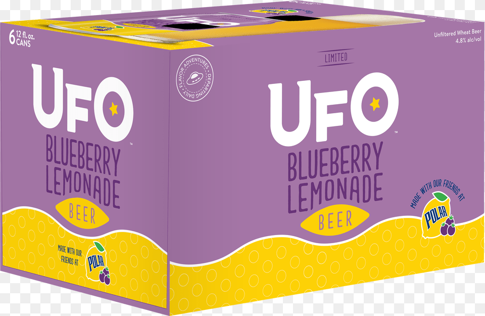 Ufo Blueberry Lemonade, Box, Cardboard, Carton Free Png Download