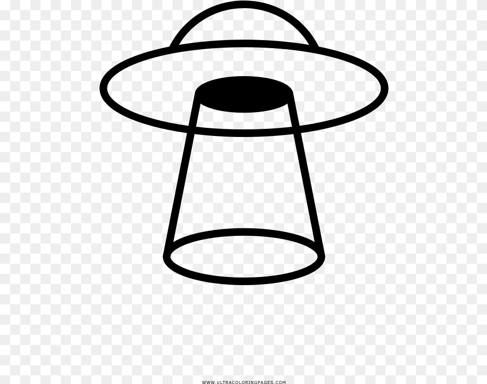 Ufo Coloring, Gray Png Image