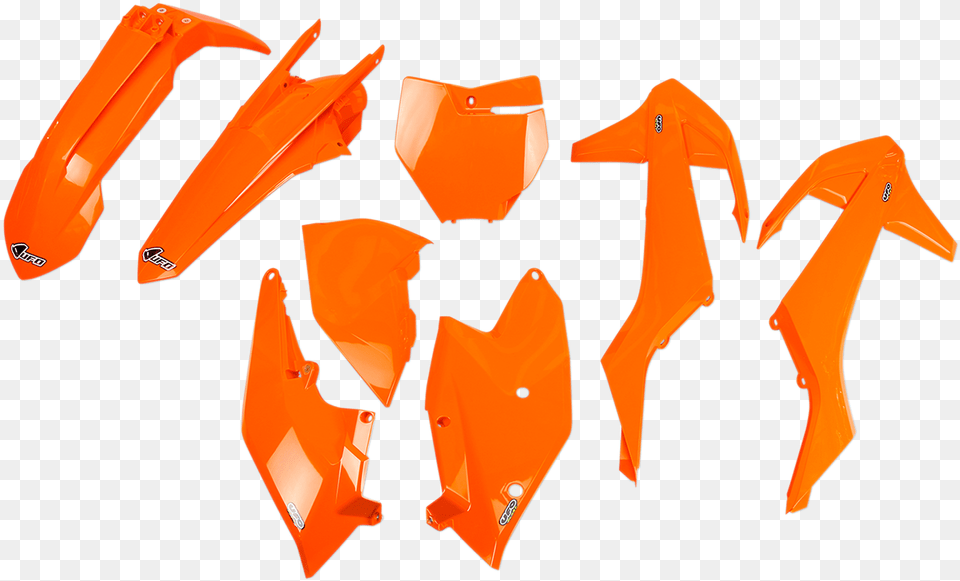 Ufo Front Number Plate Orange Body Frame Side Panel Ktm Animal, Fish, Sea Life Png Image