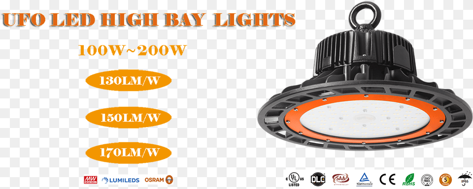 Ufo Led High Bay Lights Lighting, Light Fixture, Tool, Plant, Device Free Transparent Png