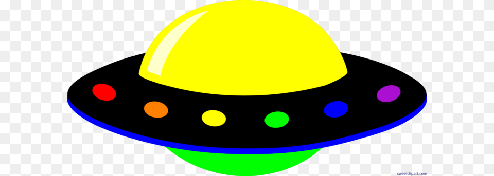 Ufo Neon Rainbow Clip Art, Clothing, Hat, Sombrero Free Png