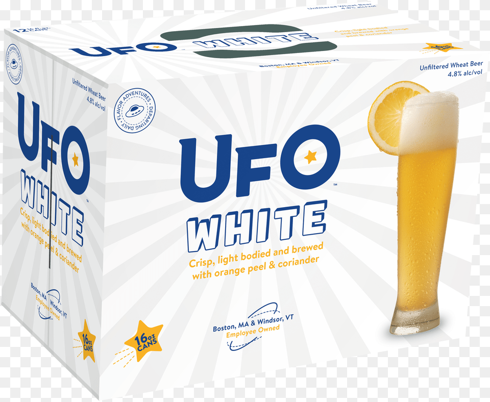 Ufo Packaging Lager, Alcohol, Beer, Beverage, Glass Free Transparent Png