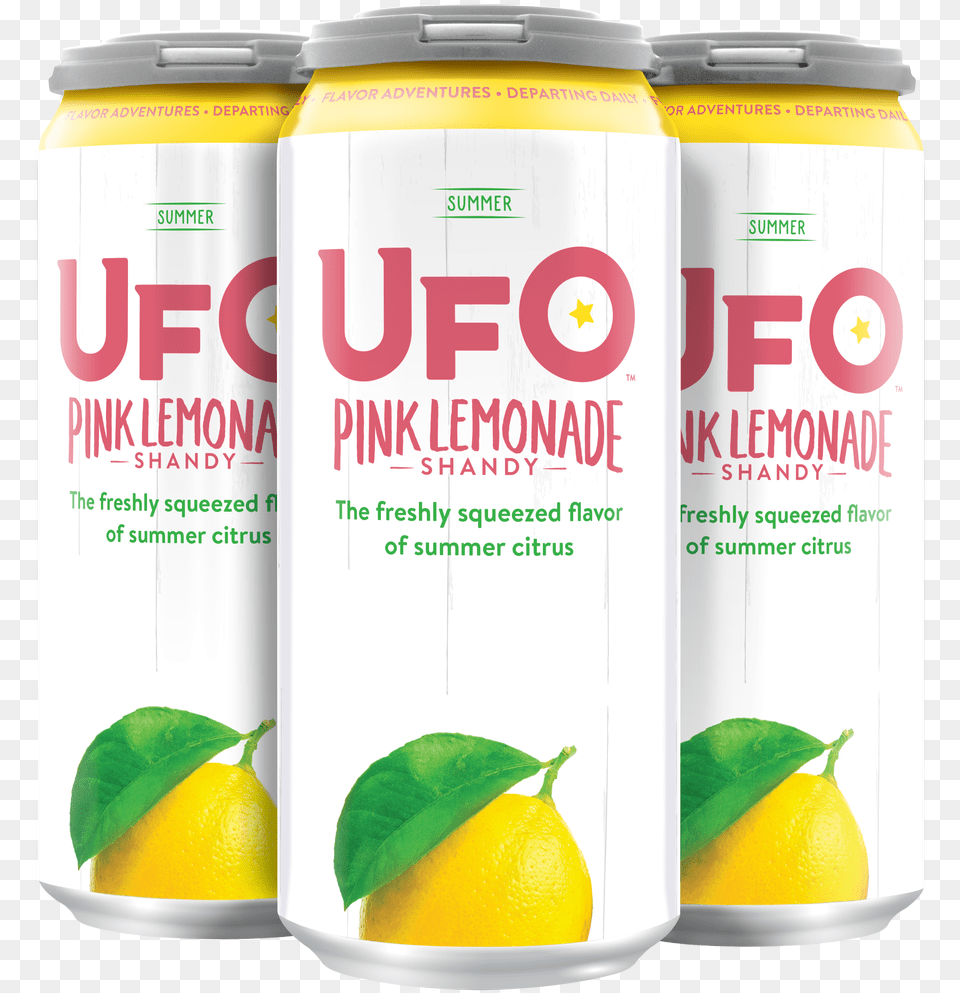 Ufo Pink Lemonade Shandy 16oz Can 4 Pack Pdf Juicebox, Produce, Citrus Fruit, Food, Fruit Free Transparent Png
