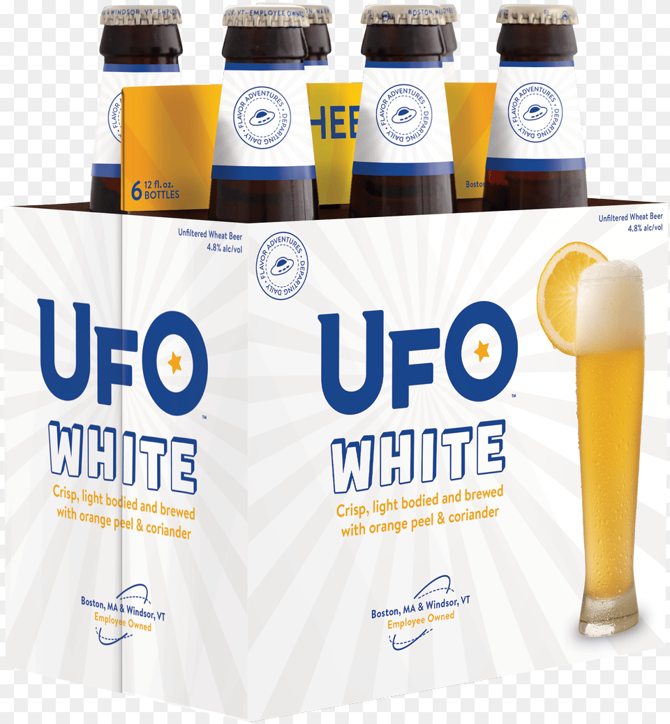 Ufo White 12oz Bottle 6 Pack Pdf Alcohol By Volume, Beer, Beverage, Lager, Beer Bottle Png