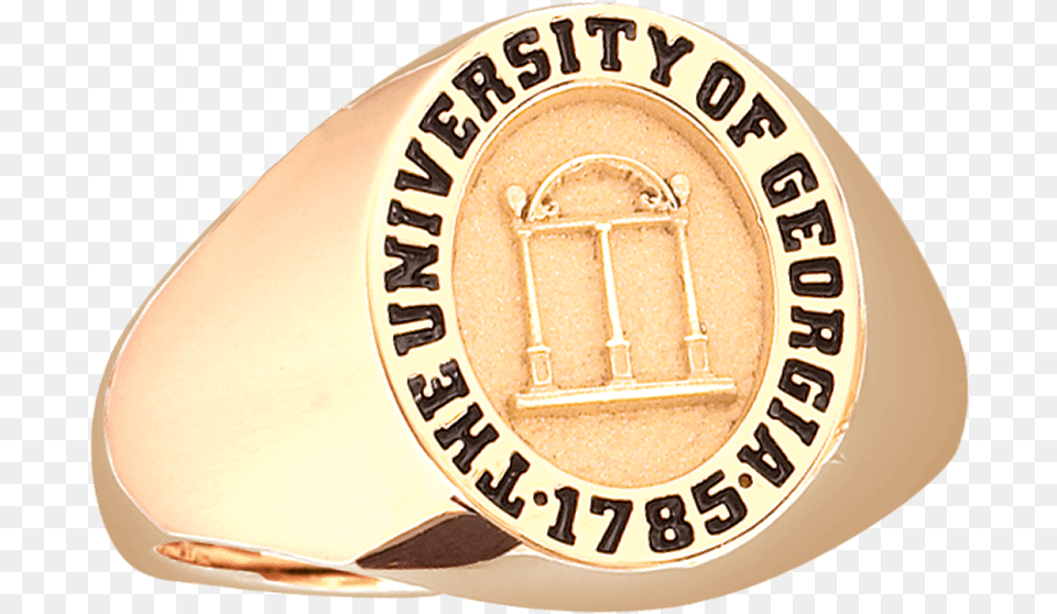 Uga Arch Emblem, Gold, Accessories, Plate, Jewelry Png