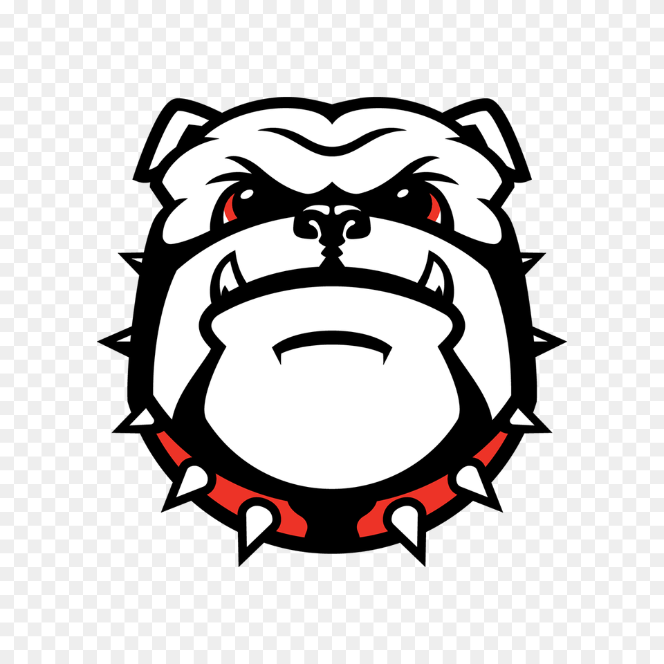 Uga Bulldog Georgia Bulldog Logo, Stencil, Baby, Person, Face Free Transparent Png