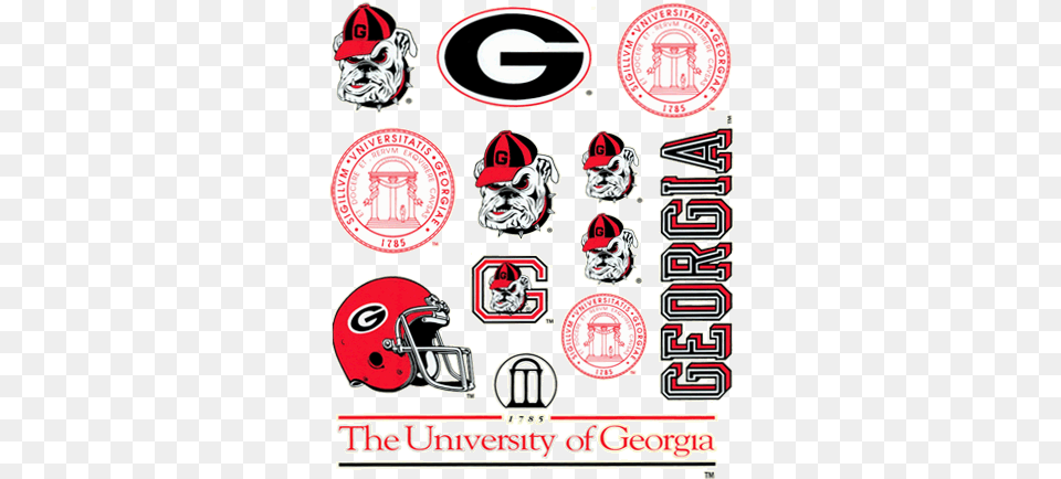 Uga Car Decals Logos Bar Piazzetta, Helmet, Person, Baby, Sticker Free Png