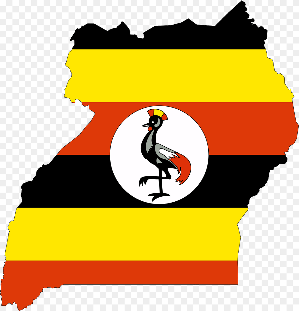 Uganda Clipart Uganda Flag Map, Animal, Bird, Logo Free Png Download