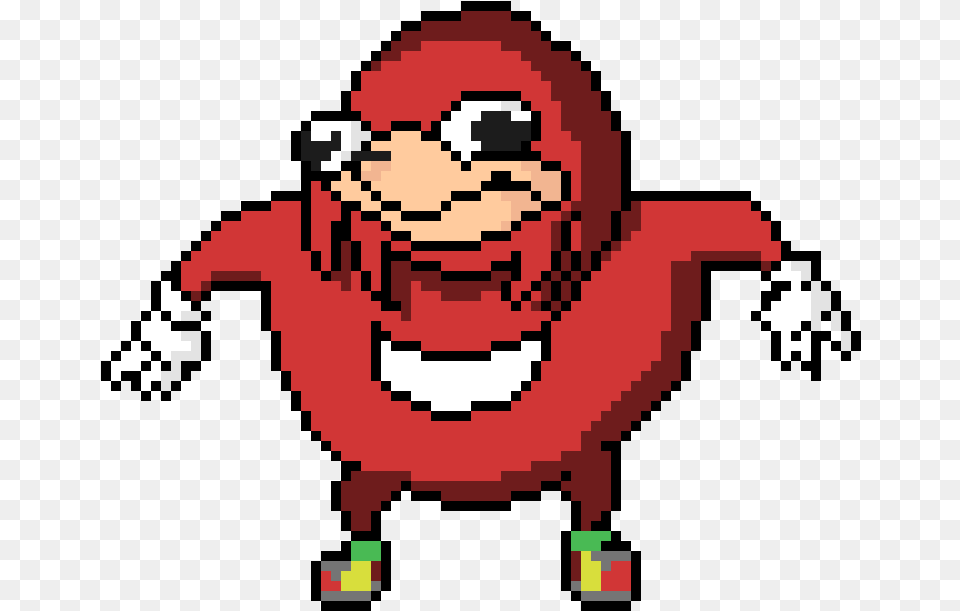 Ugandan Knuckles Pixel Art, Qr Code Png Image