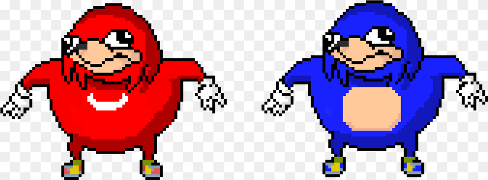 Ugandan Knuckles Red And Blue Uganda Knuckles Pixel Art, Person, Dynamite, Weapon, Clothing Free Transparent Png