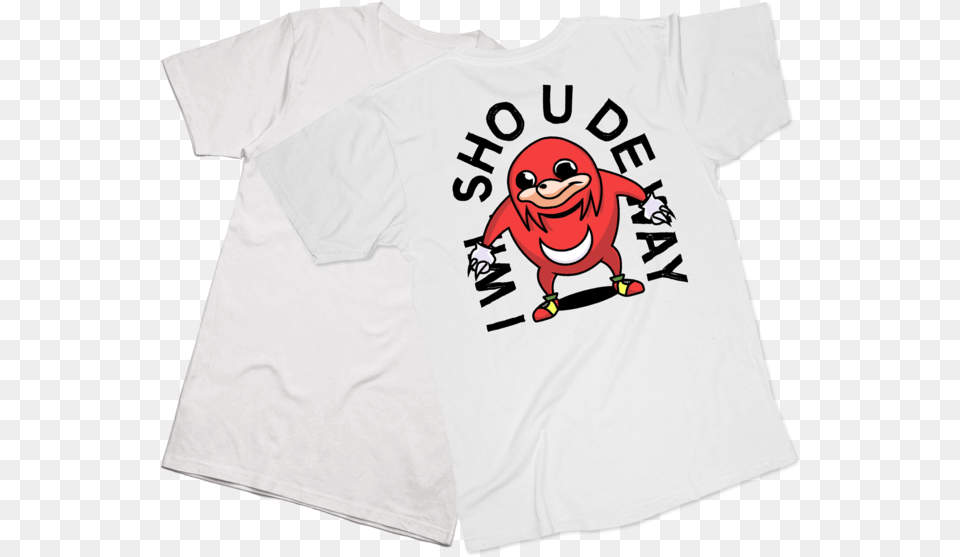 Ugandan Knuckles Tee Cartoon, Clothing, Shirt, T-shirt, Baby Png