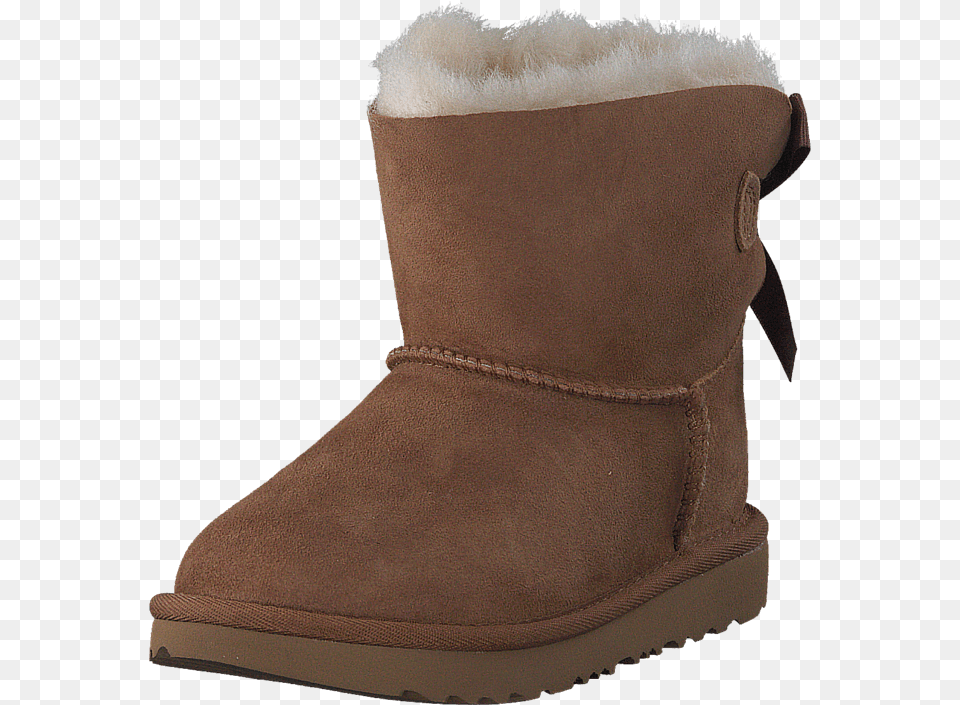 Ugg Australia Mini Bailey Bow Ii Kids Chestnut 35 Shoe, Clothing, Footwear, Boot Free Png Download