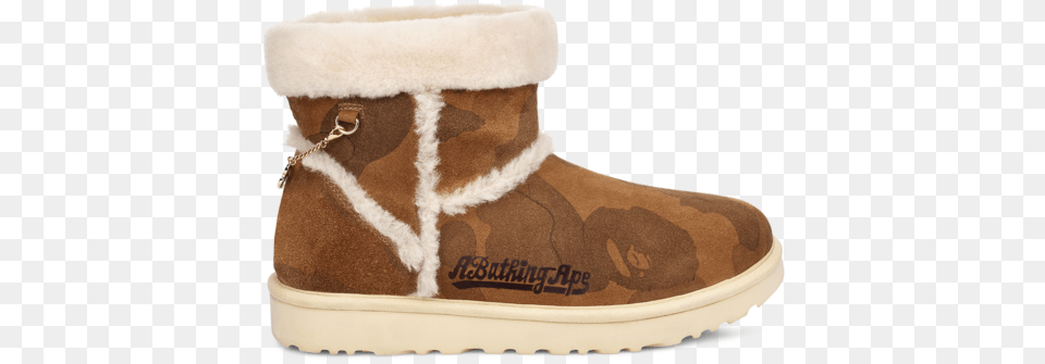 Ugg X Bape Boot Shoe, Clothing, Footwear Free Png Download