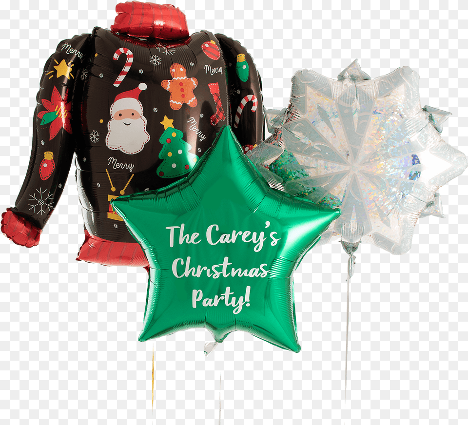 Ugly Christmas Jumper Bunch Ready Amp Floating Christmas Ornament, Balloon, Clothing, Coat, Adult Png Image