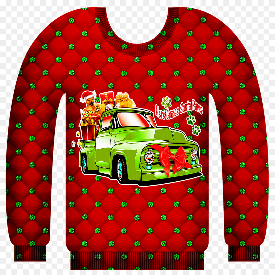 Ugly Christmas Sweater Clipart, Clothing, Knitwear, Sweatshirt, Vehicle Png