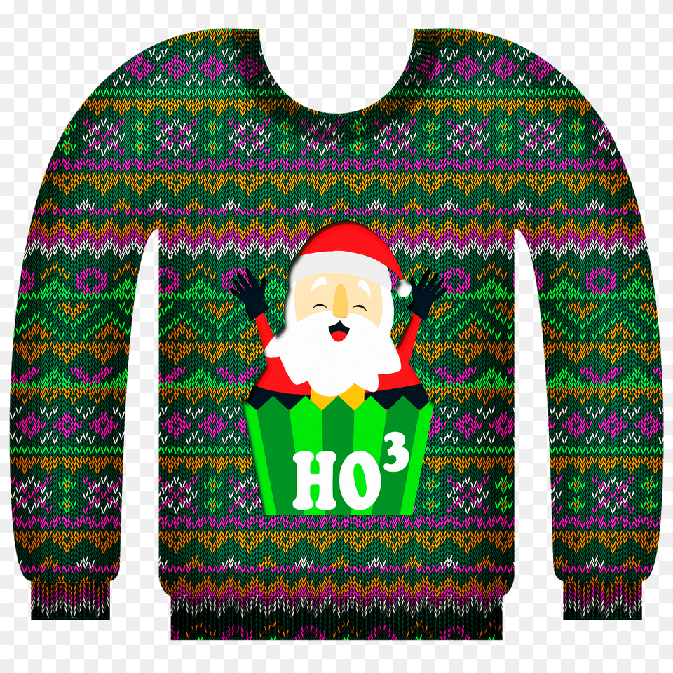 Ugly Christmas Sweater Clipart, Clothing, Knitwear, Baby, Person Png Image