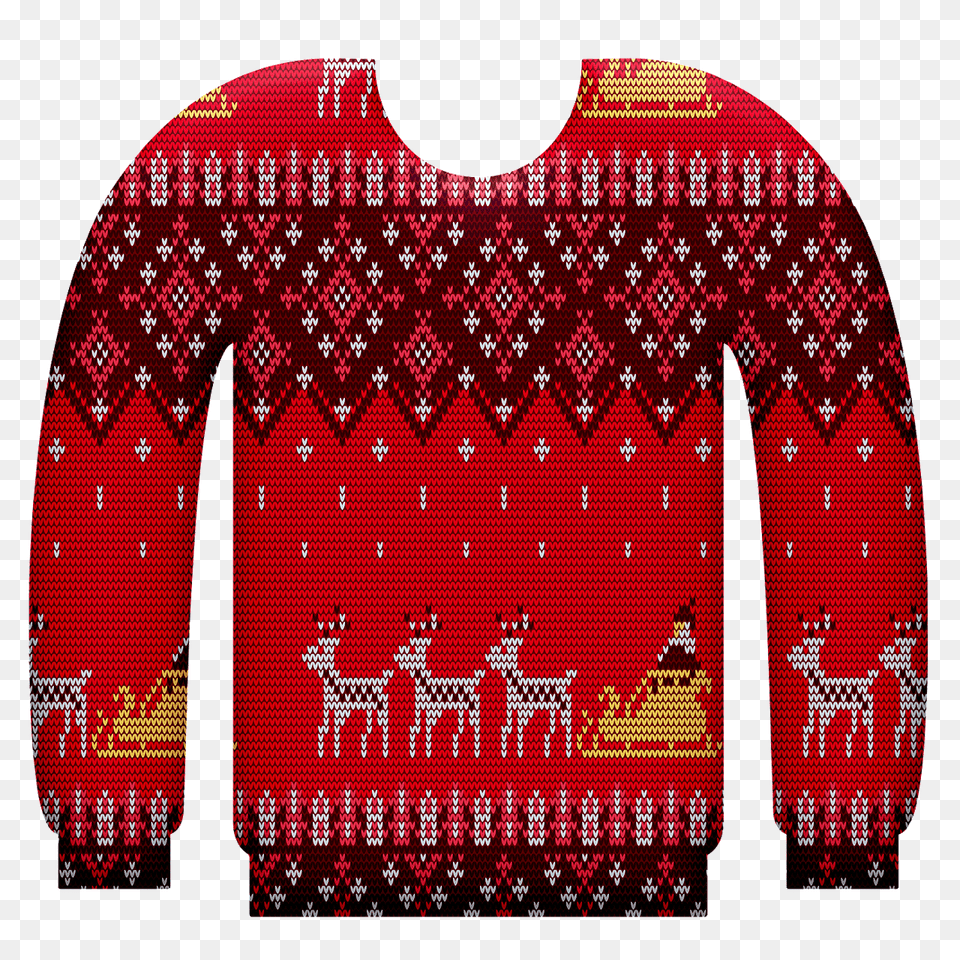 Ugly Christmas Sweater Clipart, Clothing, Knitwear, Coat Free Transparent Png