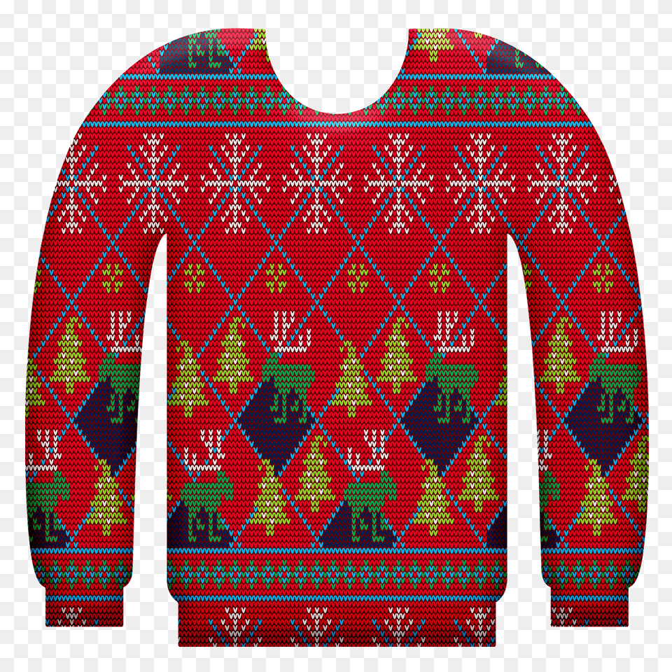 Ugly Christmas Sweater Clipart, Clothing, Knitwear, Coat Free Png Download