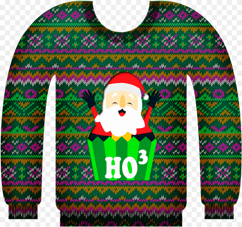 Ugly Christmas Sweater Clipart Download Christmas Jumper, Clothing, Knitwear, Baby, Person Png