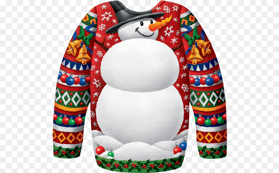 Ugly Christmas Sweater Designs Clipart Ugly Christmas Sweater Clipart, Applique, Pattern, Knitwear, Clothing Free Png Download