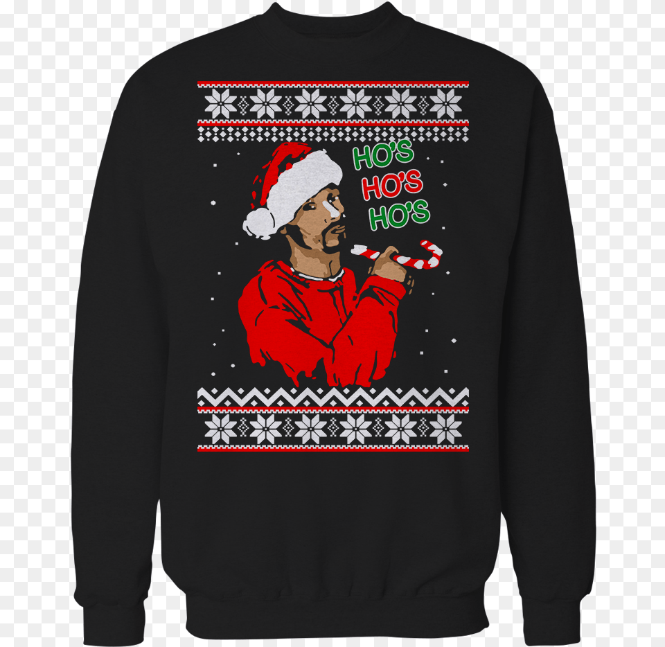 Ugly Christmas Sweater Drunk Diy Snoop Dogg Christmas Sweater, Clothing, Sweatshirt, Hoodie, Knitwear Png