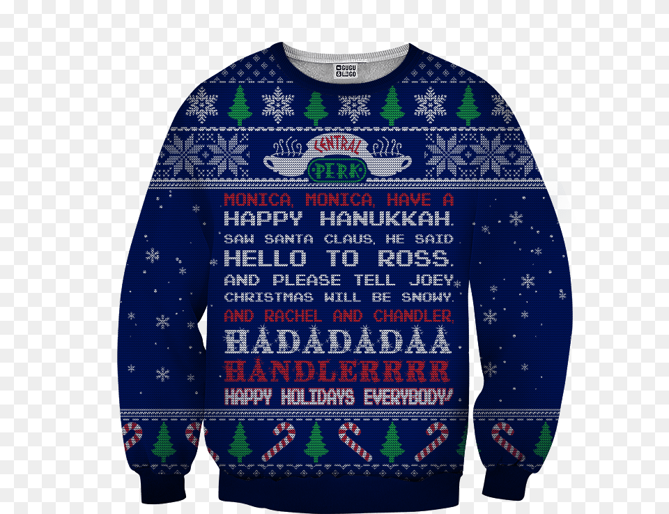 Ugly Christmas Sweater Greem, Clothing, Hoodie, Knitwear, Sweatshirt Free Transparent Png