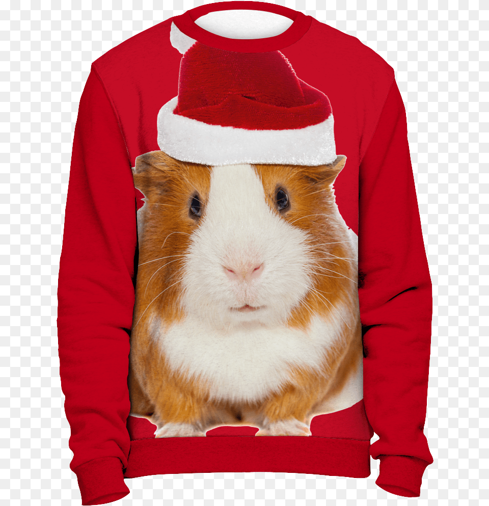 Ugly Christmas Sweater Guinea Pig Ugly Christmas Sweater Hamster, Sweatshirt, Clothing, Knitwear, Hoodie Free Png Download