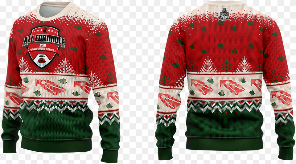 Ugly Christmas Sweater Long Sleeve, Clothing, Knitwear, Sweatshirt, Hoodie Png Image