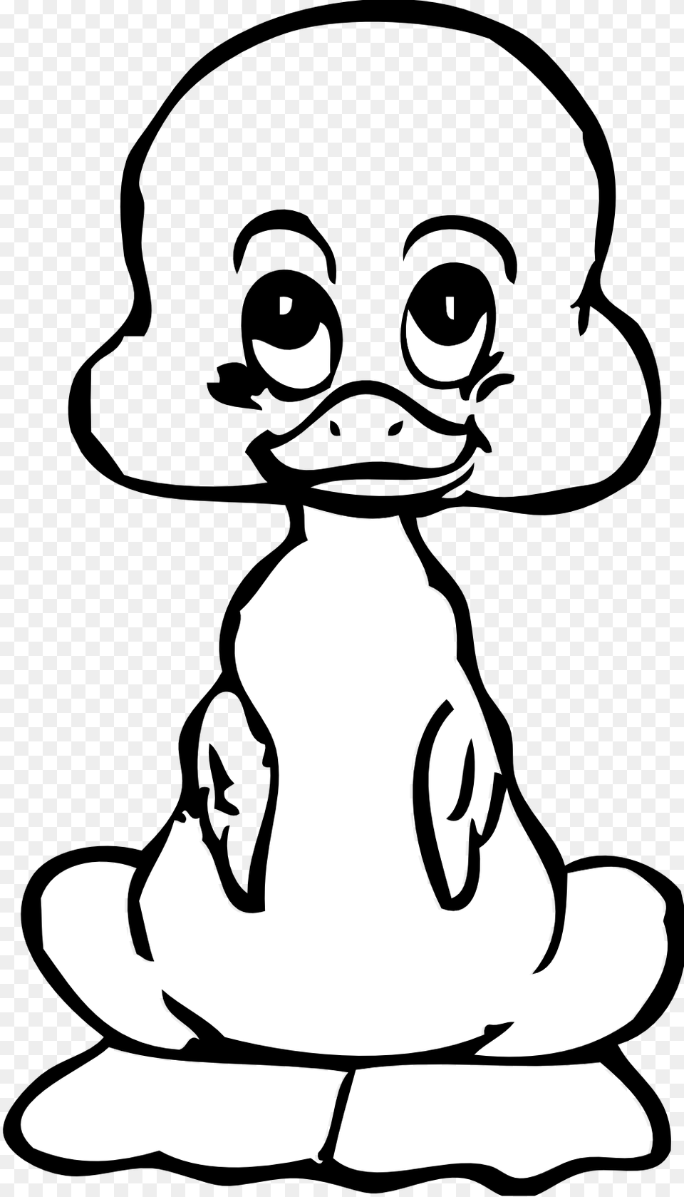Ugly Duckling Clipart Black And White, Stencil, Baby, Person, Face Free Png Download