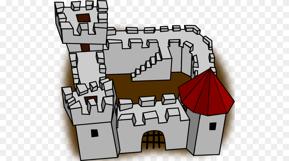 Ugly Non Perspective Cartoony Fort Fortress Stronghold Or Castle, Architecture, Building Free Png