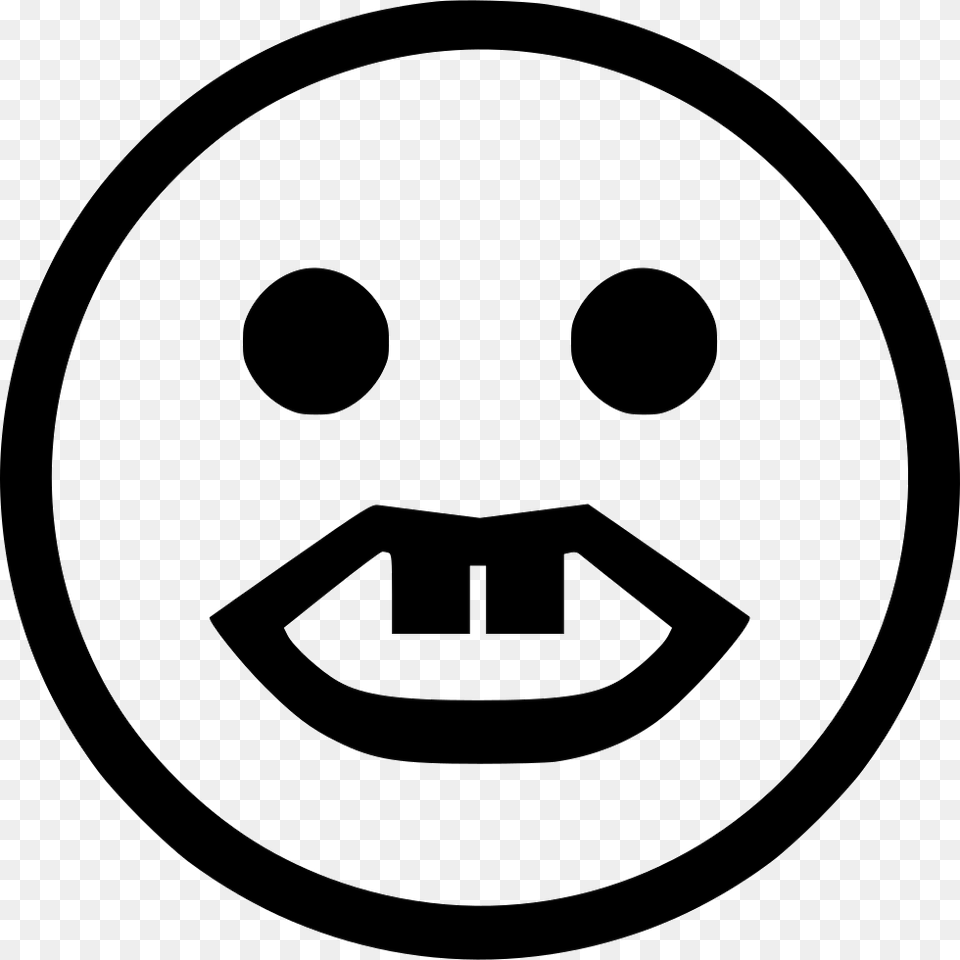 Ugly Smile Smiley Horror Gravely Brewing Logo, Stencil, Hockey, Ice Hockey, Ice Hockey Puck Free Transparent Png