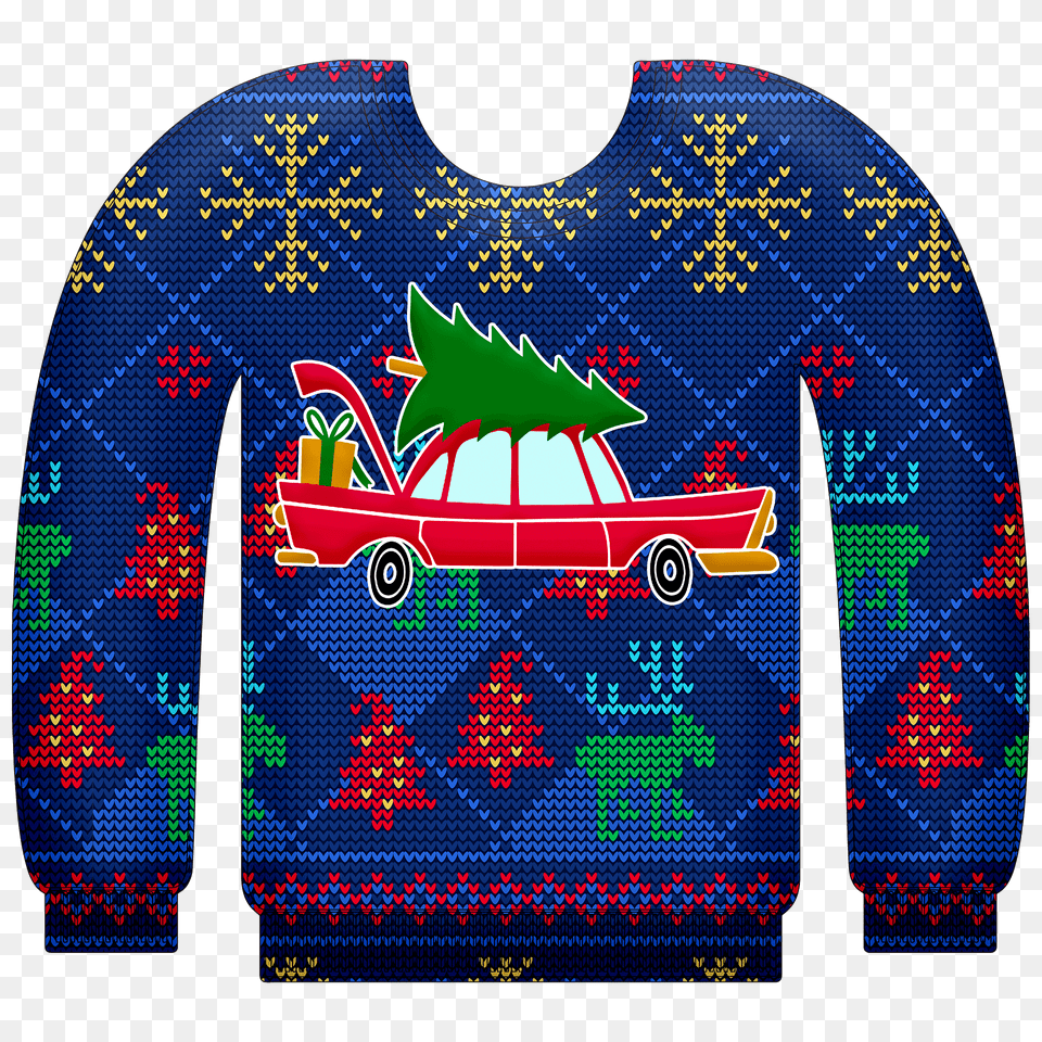 Ugly Sweater Clipart, Clothing, Knitwear, Car, Transportation Free Png