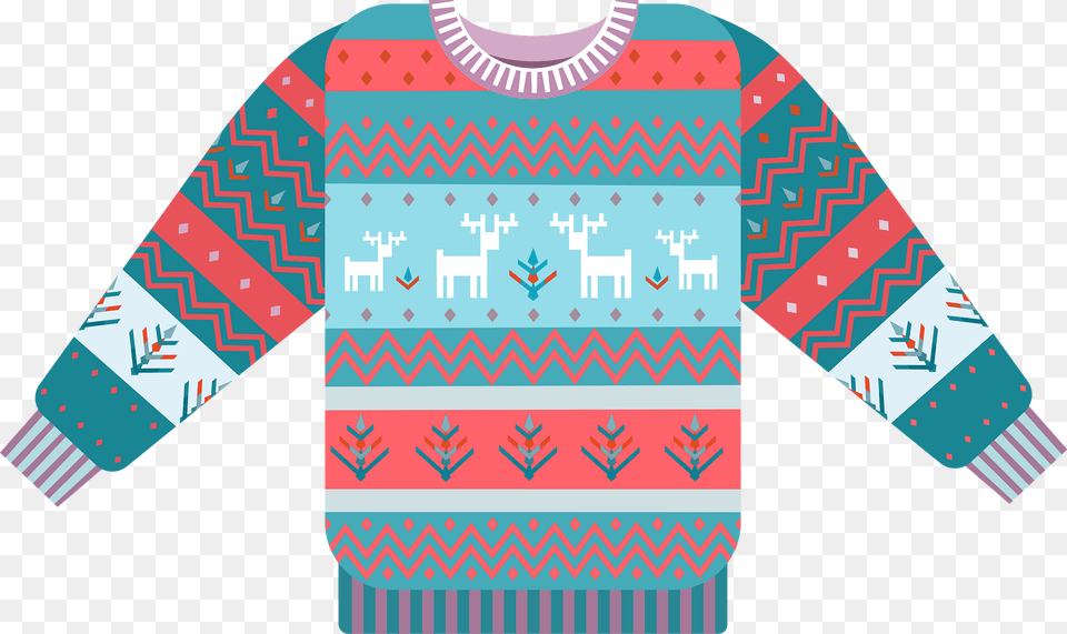 Ugly Sweater Clipart, Clothing, Knitwear Png