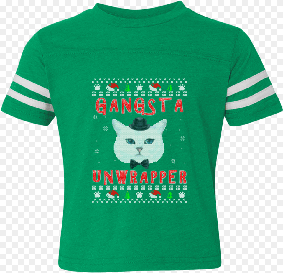 Ugly Sweater Gangsta Unwrapper White Cat 3037 Rabbit, Clothing, Shirt, T-shirt, Animal Png
