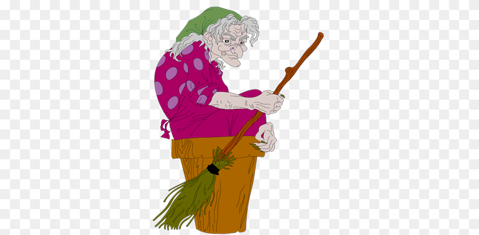 Ugly Witch With Broom, Adult, Female, Person, Woman Free Png
