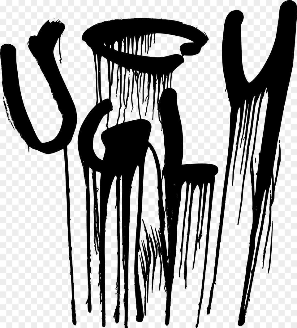 Ugly Word Transparent, Art, Modern Art, Silhouette, Stencil Free Png Download