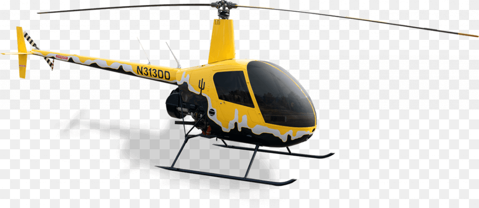 Uhi Home Robinson R 22 Yellow Black, Aircraft, Helicopter, Transportation, Vehicle Free Transparent Png