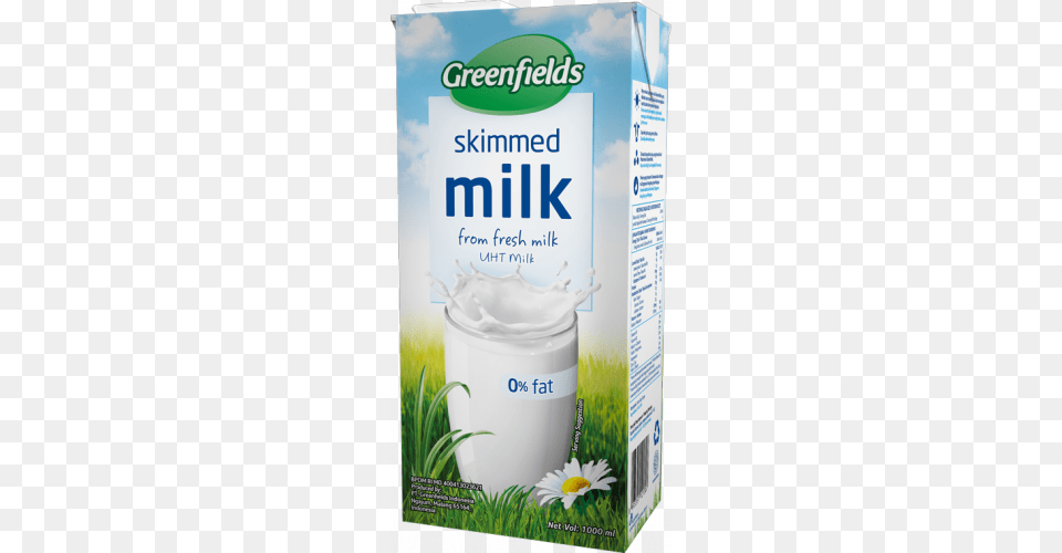 Uht Skimmed Milk Susu Greenfield Skimmed Milk, Beverage, Dairy, Food, Dessert Png