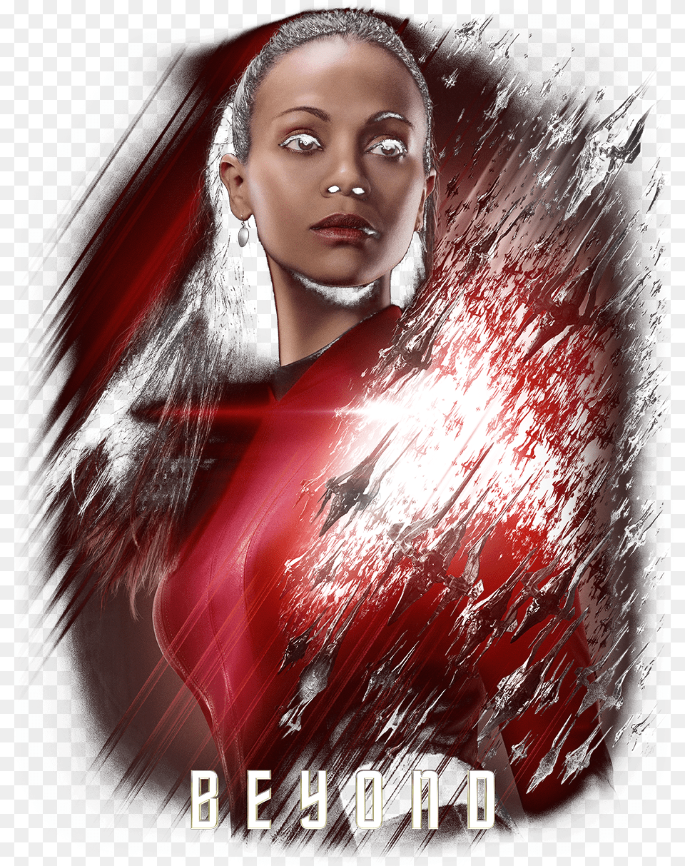 Uhura Star Trek Beyond, Advertisement, Poster, Person, Face Free Png