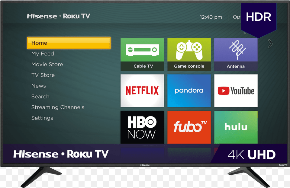 Ui Hisense Roku Tv Home Screen, Computer Hardware, Electronics, Hardware, Monitor Png