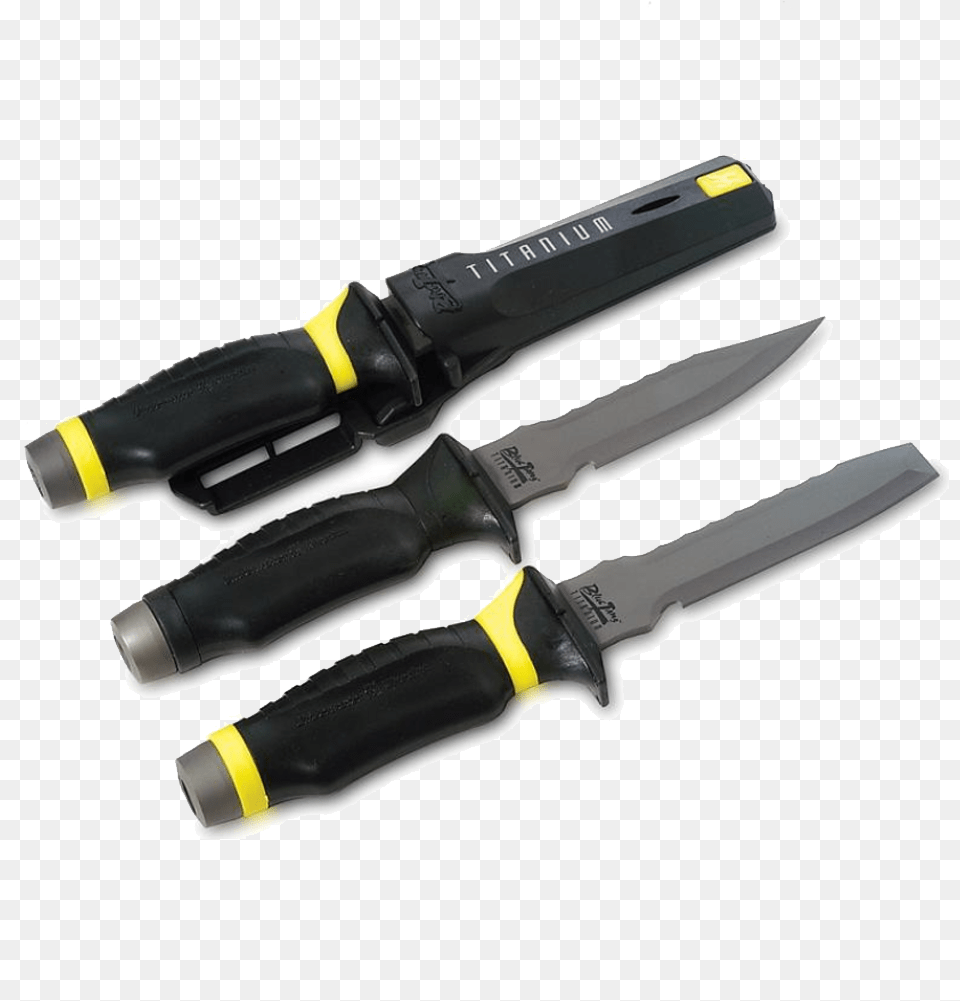 Uk Blue Tang Titanium Knife Dive Knives, Blade, Dagger, Weapon, Cutlery Png