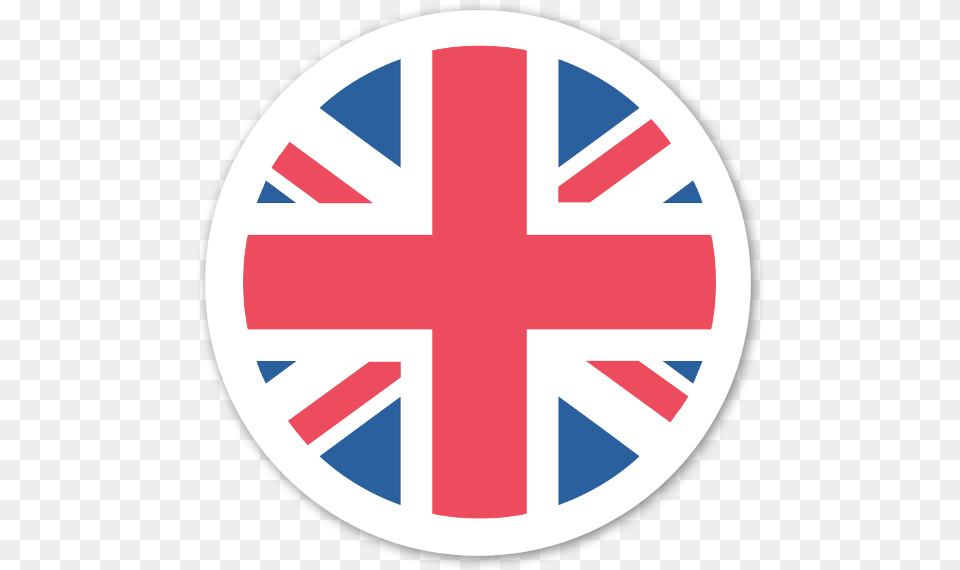 Uk Flag Sticker English Flag Emoji, Logo, Symbol, First Aid, Red Cross Free Png Download