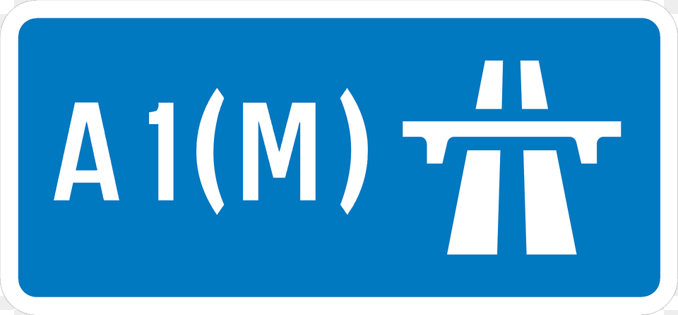 Uk Motorway A1m Clipart, Sign, Symbol, First Aid, Road Sign Free Png