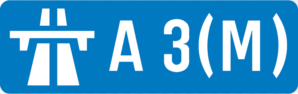 Uk Motorway A3 M Clipart, Sign, Symbol, Text Png