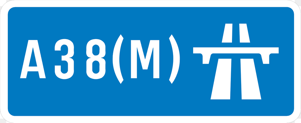Uk Motorway A38m Clipart, Sign, Symbol, First Aid, Road Sign Free Transparent Png