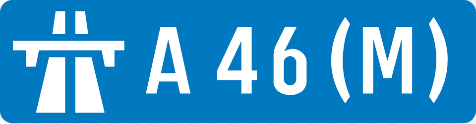 Uk Motorway A46 M Clipart, Symbol, Sign, Text, Blade Png