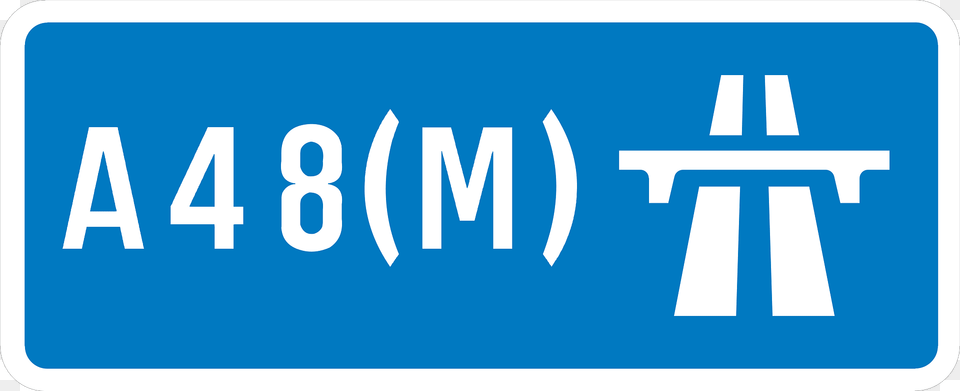 Uk Motorway A48m Clipart, Sign, Symbol, Road Sign, Blade Free Png