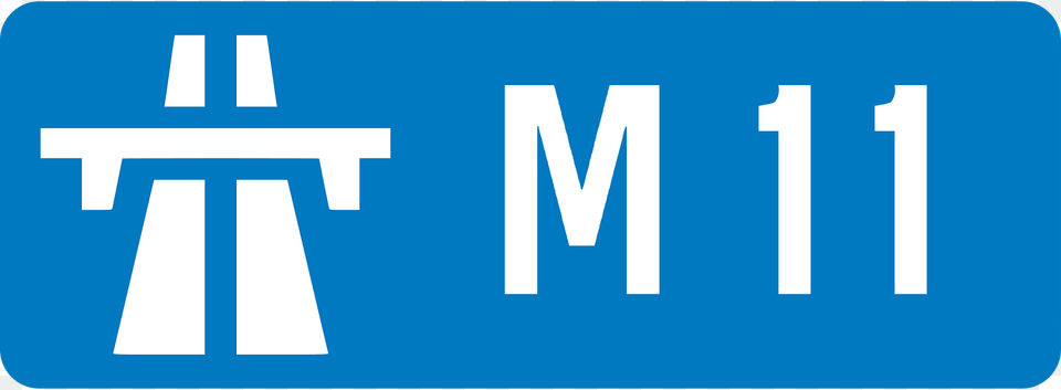 Uk Motorway M11 Clipart, City, Sign, Symbol, Cross Png Image