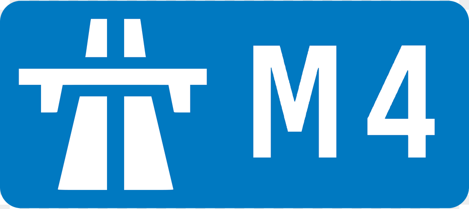 Uk Motorway M4 Clipart, Sign, Symbol, First Aid Free Transparent Png